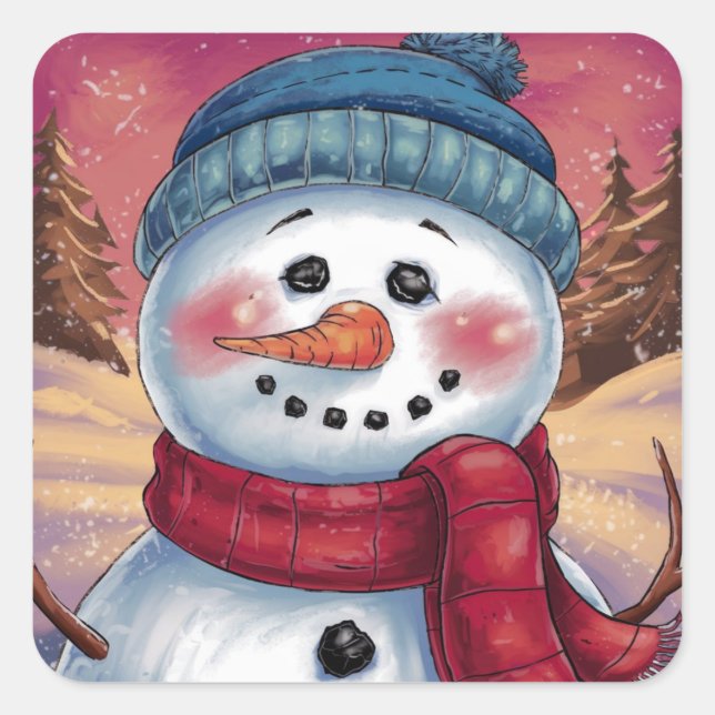 Frosty Holiday Sticker (Vorderseite)