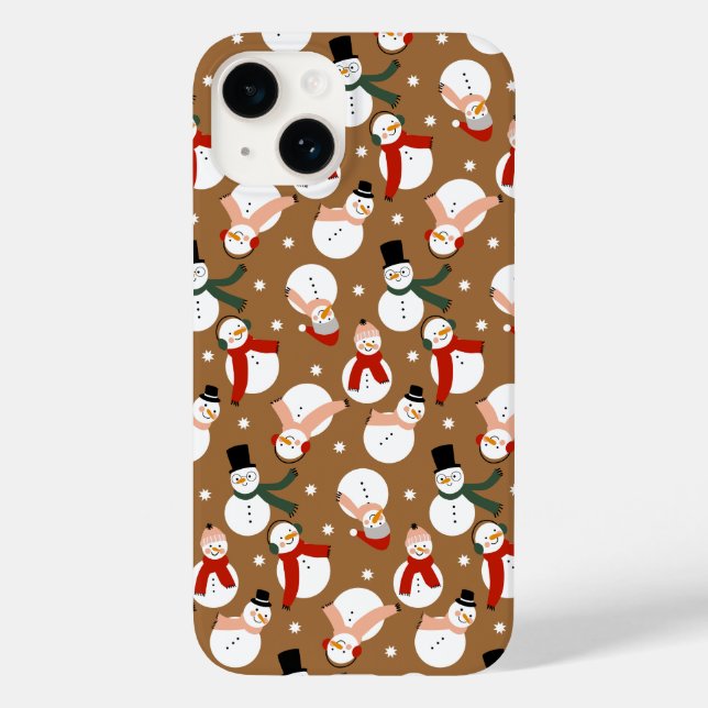 Frosty Merry Snowman Wonderland Case-Mate iPhone Hülle (Rückseite)