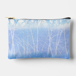 Frosty MIsty Trees Baby Blue Zubehörtasche