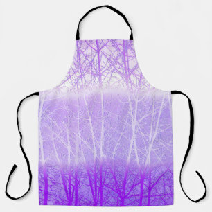 Frosty Misty Trees in Lilac Lavender Schürze