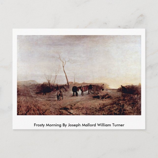 Frosty Morning von Joseph Mallord William Turner Postkarte (Vorderseite)