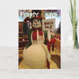 FROSTY SAYS MERRY CHRISTMAS FEIERTAGSKARTE