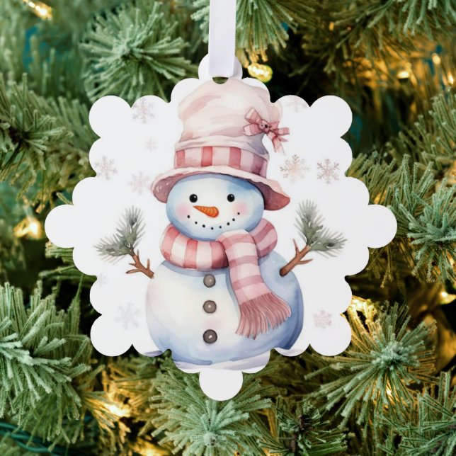 Frosty Snowman Ornament Karte (Insitu (Baum))