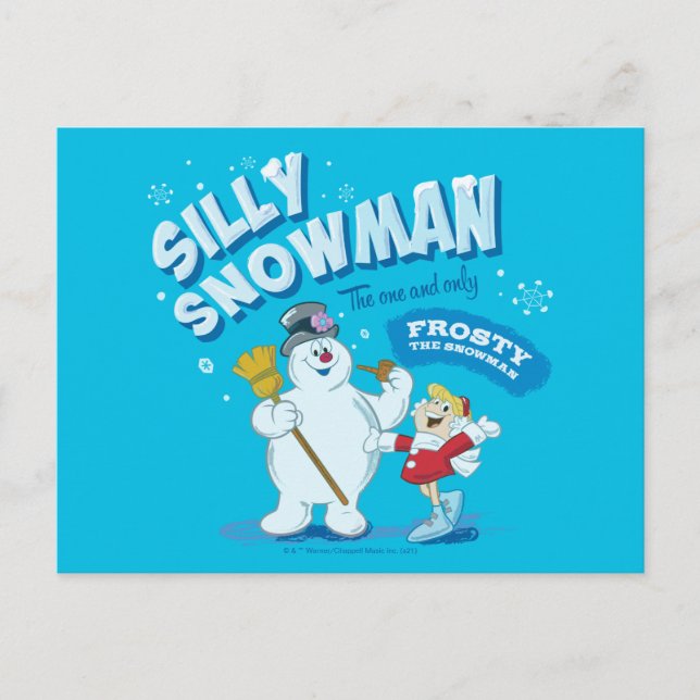 Frosty the Snowman™ | "Alberner Schneemann" Feiertagspostkarte (Vorderseite)
