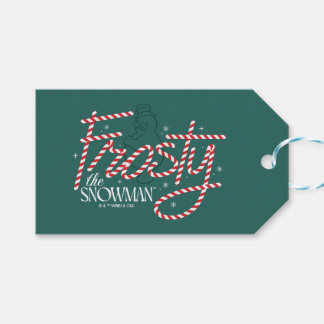 Frosty the Snowman Candy Cane Logo Geschenkanhänger
