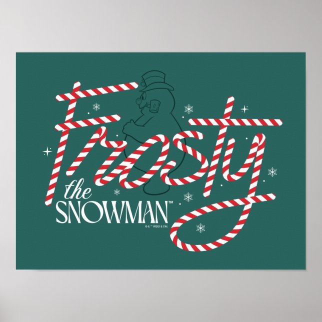 Frosty the Snowman Candy Cane Logo Poster (Vorne)