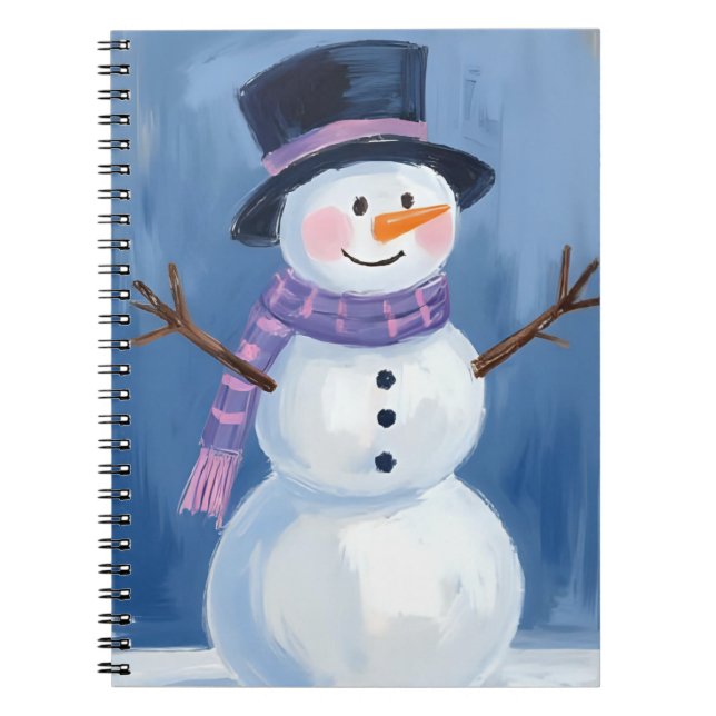 Frosty the Snowman Christmas Winter Notizblock (Vorderseite)