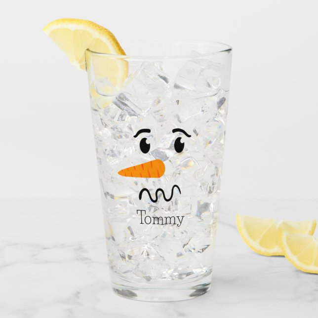 Frosty the Snowman Confuse Face Glas (Vorderseite Ice)