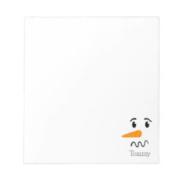 Frosty the Snowman Confuse Face Notizblock