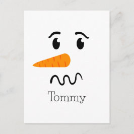 Frosty the Snowman Confuse Face Postkarte