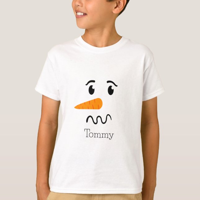 Frosty the Snowman Confuse Face T-Shirt (Vorderseite)