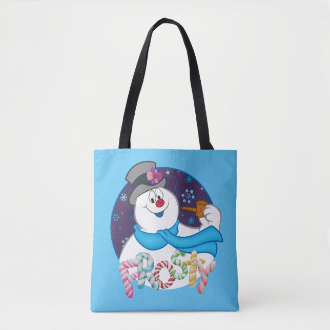 Frosty the Snowman™ | Farbige Candy Cane Name (Vorderseite)