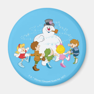 Frosty the Snowman™   Frosty & Children Playing Magnet