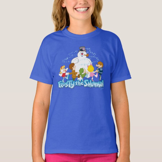 Frosty the Snowman™ | Frosty & Children Playing T-Shirt (Vorderseite)