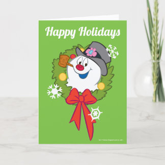 Frosty the Snowman™ | Frosty Holiday Wreath Feiertagskarte