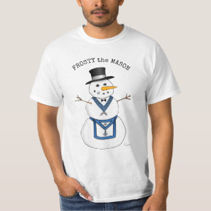 Frosty the Snowman Funny Masonic Weihnachten T-Shirt
