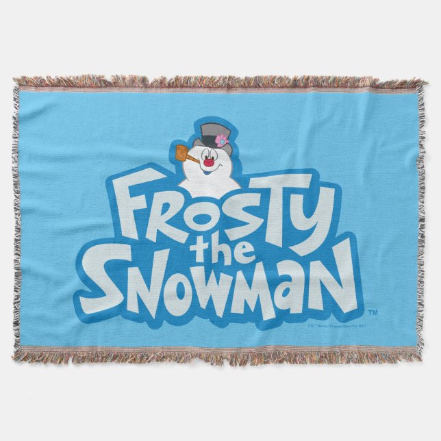 Frosty the Snowman™ | Gestrickte Logos Decke (Vorderseite)