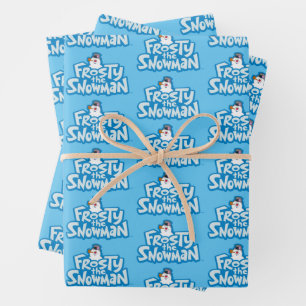 Frosty the Snowman™   Gestrickte Logos Geschenkpapier Set