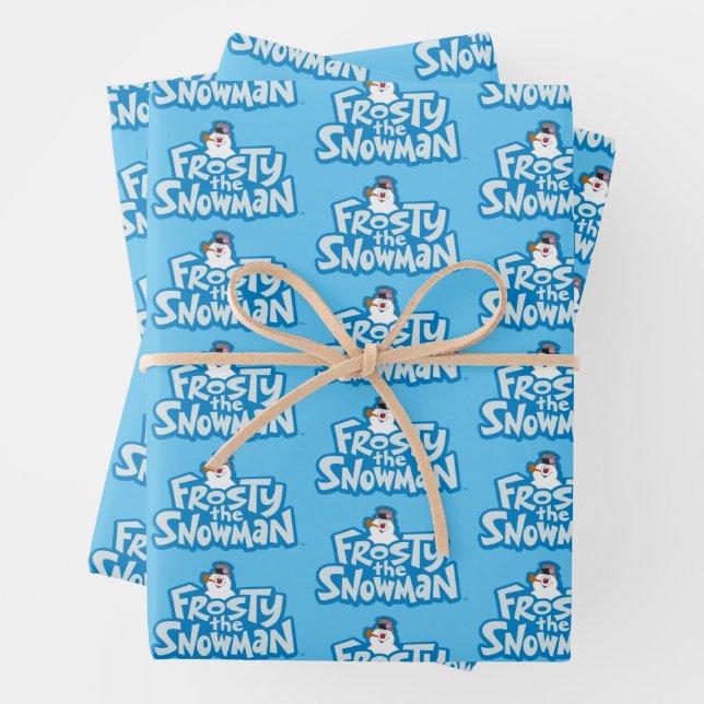Frosty the Snowman™ | Gestrickte Logos Geschenkpapier Set (Beispiel)