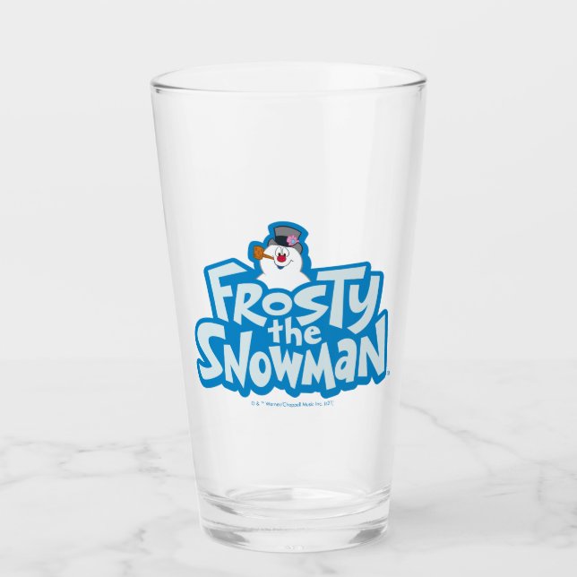 Frosty the Snowman™ | Gestrickte Logos Glas (Vorderseite)