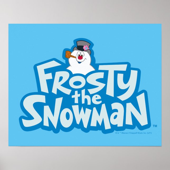 Frosty the Snowman™ | Gestrickte Logos Poster (Vorne)