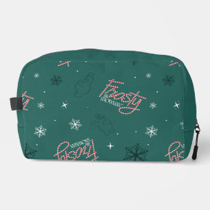 Frosty the Snowman Green Snowflake Pattern Waschbeutel