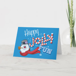 Frosty the Snowman™ | Happy Jolly Fun Feiertagskarte