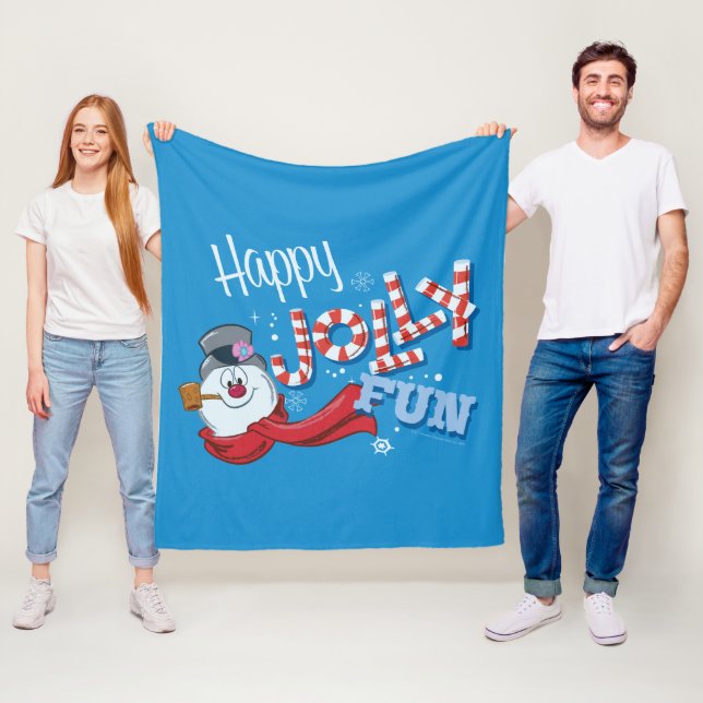 Frosty the Snowman™ | Happy Jolly Fun Fleecedecke (Beispiel)
