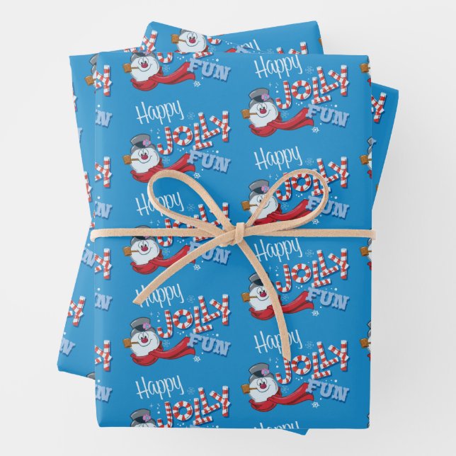 Frosty the Snowman™ | Happy Jolly Fun Geschenkpapier Set (Beispiel)