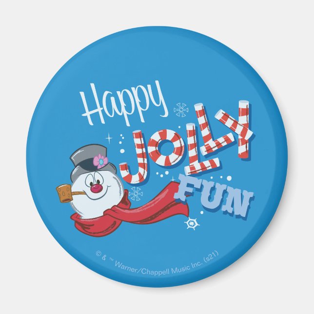 Frosty the Snowman™ | Happy Jolly Fun Magnet (Vorne)