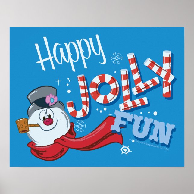 Frosty the Snowman™ | Happy Jolly Fun Poster (Vorne)