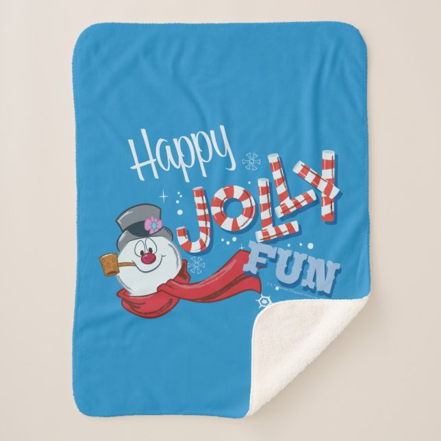 Frosty the Snowman™ | Happy Jolly Fun Sherpadecke (Vorderseite)