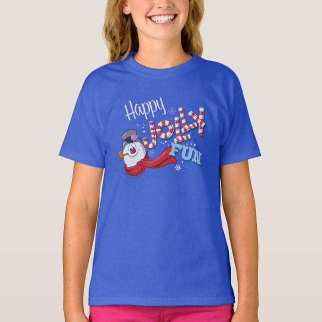 Frosty the Snowman | Happy Jolly Fun T-Shirt (Vorderseite)