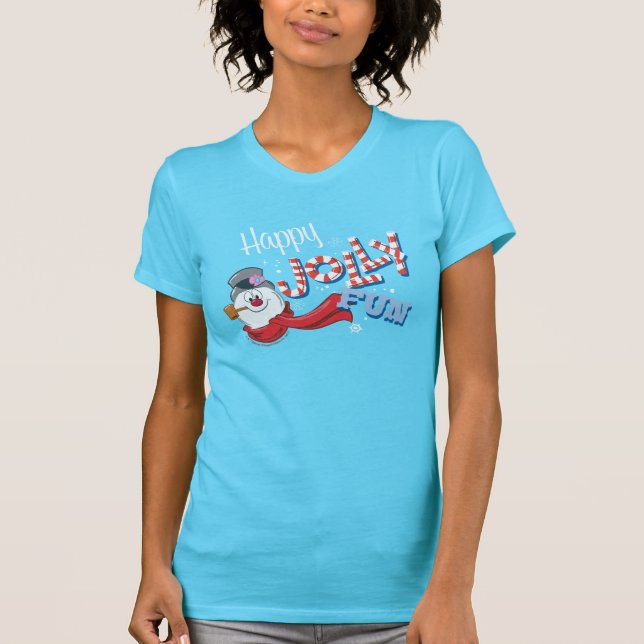 Frosty the Snowman™ | Happy Jolly Fun T-Shirt (Vorderseite)
