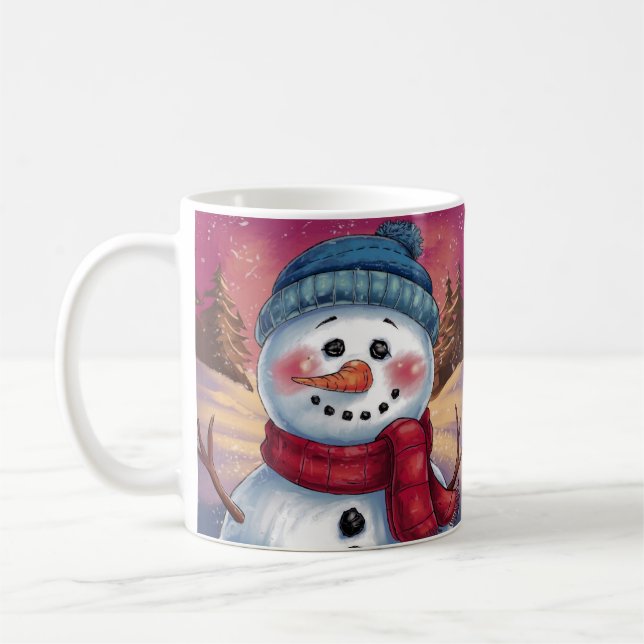 Frosty the Snowman Holiday Tasse (Links)