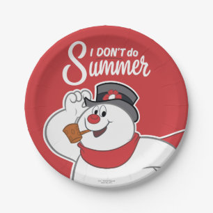 Frosty the Snowman™ Ich mache den Sommer nicht Pappteller
