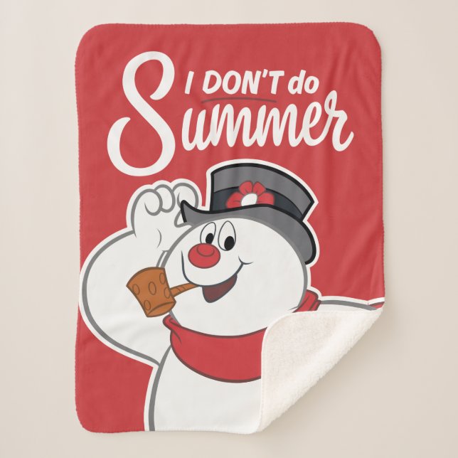 Frosty the Snowman™ | Ich mache den Sommer nicht Sherpadecke (Vorderseite)