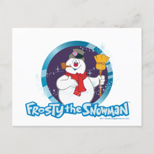 Frosty the Snowman™   Magisches Frostportrait Feiertagspostkarte