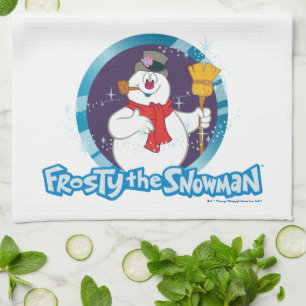 Frosty the Snowman™   Magisches Frostportrait Geschirrtuch