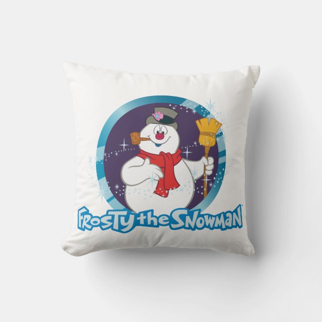 Frosty the Snowman™ | Magisches Frostportrait Kissen (Vorderseite)