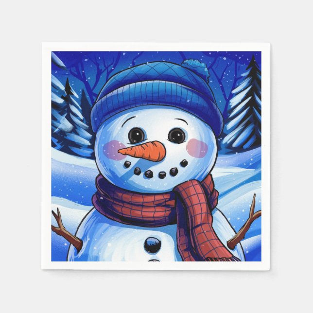 Frosty the Snowman Paper Napkin Serviette (Vorderseite)