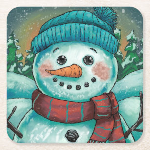Frosty the Snowman Paper Untersetzer