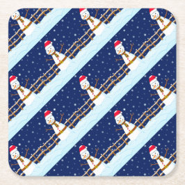 Frosty the Snowman Rechteckiger Pappuntersetzer