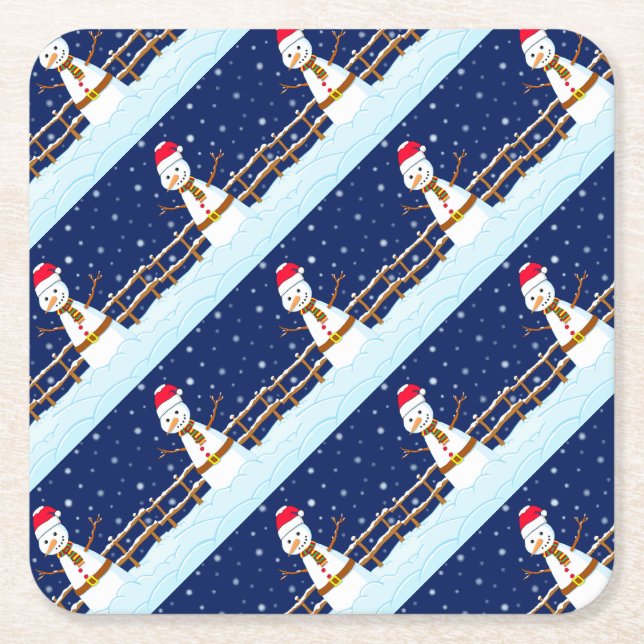 Frosty the Snowman Rechteckiger Pappuntersetzer (Vorderseite)
