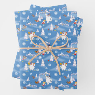 Frosty the Snowman™ Winterspass von Frosty & K Geschenkpapier Set