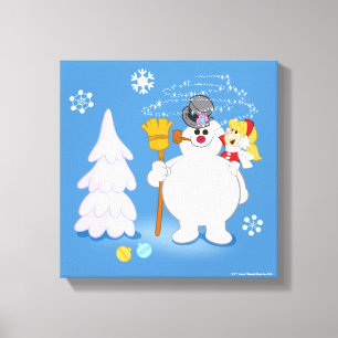 Frosty the Snowman™   Winterspass von Frosty & K Leinwanddruck