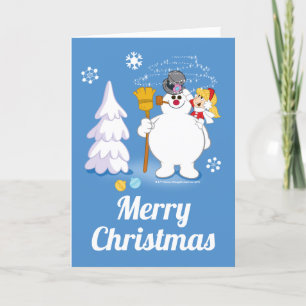Frosty the Snowman™   Winterspass von Frosty & Kar Feiertagskarte