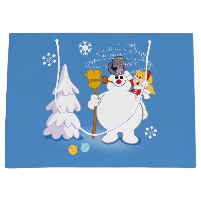 Frosty the Snowman™ | Winterspass von Frosty & Kar Große Geschenktüte (Vorderseite)