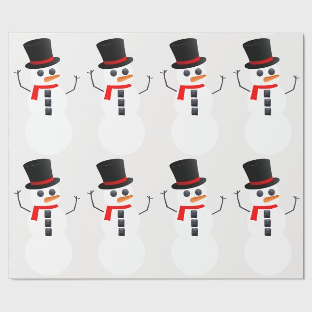 Frosty the Snowman Wrapping Paper Geschenkpapier (Flach)