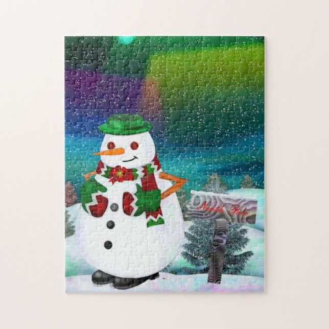Frosty Town Christmas JIGSAW GIFT Puzzle (Vertikal)